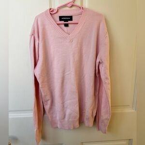 Nordstrom Girl’s V-Neck Sweater in Light Pink M